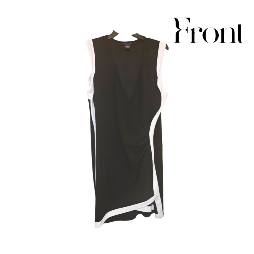 Chicos Black and White Sleeveless Dress